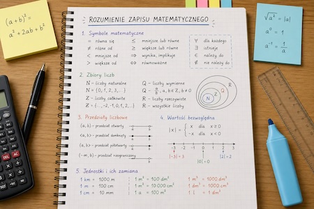 Rozumienie zapisu matematycznego